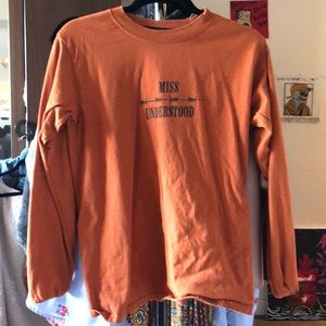 Miss understood orange shirt